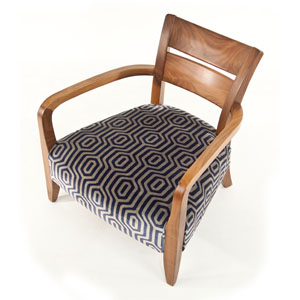 Henderson Russell Simpson Chair Grey Blue Velour 2